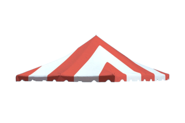 20 x 20 Red Striped Tent Top